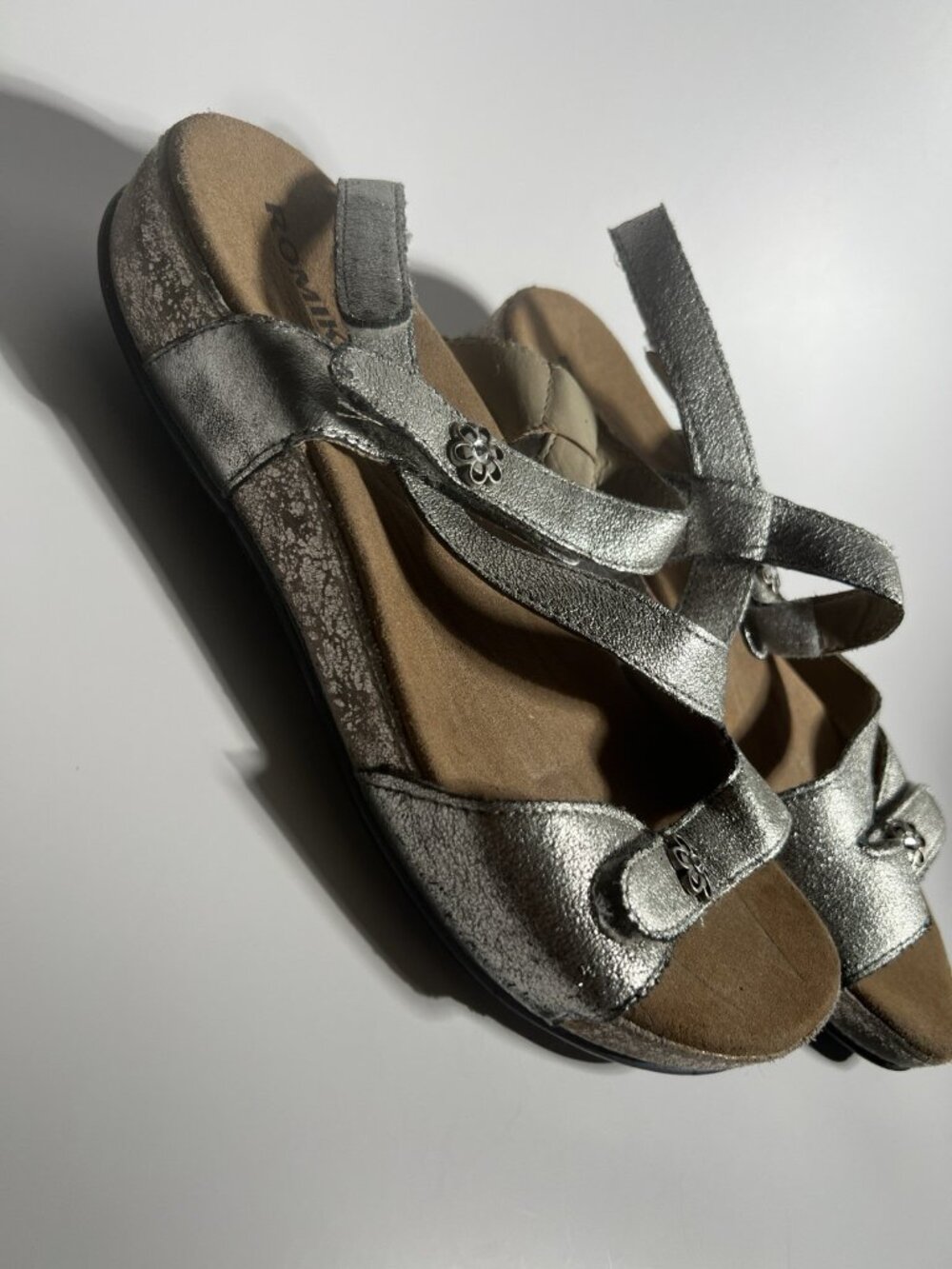 Romika Metallic Leather Comfort Sandals Women’s EU 38 US 7.5 - Picture 11 of 11
